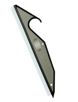 SlipX Solutions All-Purpose Squeegee Provides One-Swipe Cleaning on Mirrors, Shower Doors, Windows, Car Glass & More (Integrated Hook, 10" Blade, Ergonomic Design)