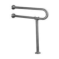 Toilet Handrails Bathroom Safety Assist Frame Stainless Steel Toilet Armrest Toilet U-Shaped Handrail Suitable for The Elderly, Disabled, Pregnant Women Toilet Safety Frames Rails