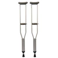Double Crutches, Aluminum Alloy Underarm Skid Cane Height Adjustable, Suitable for Disabled People and The Elderly and Children Use,Large