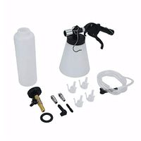 Car Brake Fluid Bleeder Bleeding Tool - 1L Hanging Hook and Locking Trigger Allows - Operated Pneumatic Vacuum Tool European Type for Car, Motorbike (1L Vacuum Brake Fluid Bleeder))