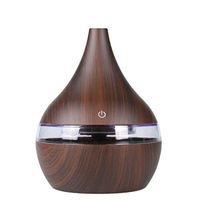 Fantastick 7 Color Night Light Wood Grain Humidifier Ultrasonic Essential Oil Diffuser
