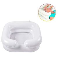 Eilane Portable Sink for Washing Hair Inflatable PVC Wash Basin Foldable Safe Health Shampoo Bowl for Disabled Elder People Pregnancy Post-Surgical Patient