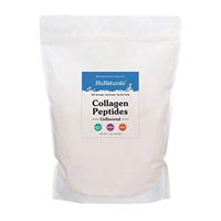 NuNaturals Unflavored Collagen Peptides Powder, Grass-Fed, with Bovine Hide (5 lb)