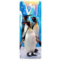 Snow Flakes and Penguins, 3-D Bookmark with Tassel