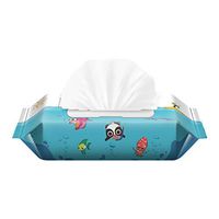 Vcenty Fresh Scent Clean Hand Health Care Hand Moist Wipes Wet Wipe Tissue Clean Hand Health Care Kid & Adult Friendly Cleaning Supplies Wet Wipe 60 Wipes/Pack