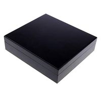 Cigar Humidor Desktop Cigar Humidor Cigar Humidor Hygrometer Travel Portable 20 Cigars Case Box Cedar Wood Lined with Cuban Solid Wood Box Men's Gift Box Black Wood Lined