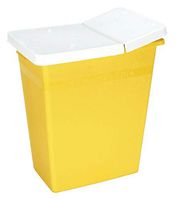 Chemo/Sharps Container, 12 Gal., Hinged