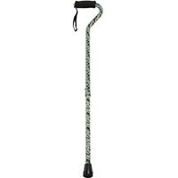 PCP Offset Handle Foam Grip Adjustable Cane, Green Camo Pattern