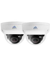 4K 8MP IP Cameras, 30fps Real-Time Recording, Tripwire, Intrusion, Motion, Mobile Viewing, H.265 Compression (2 Pack 4K IP Motorized Vari-Focal Dome Camera)