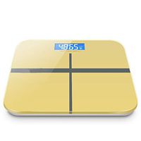 Lyqqqq Electronic Scales Electronic Scales Home Accurate Body Scales Scales Smart Health Weight Loss Electronic Called USB Charging (Color : Yellow)