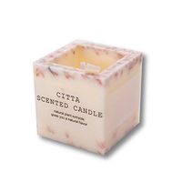 CITTA Candle Monet Garden Scented Candle,Red Rose-Square 10.5oz