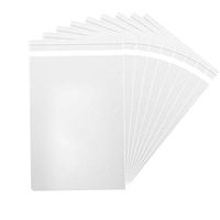 MoloTAR || 200 Pcs 5'' x 7'' Clear Resealable Cello/Cellophane Good for Bakery,Adhesive Treat, Candle, Soap, Cookie Poly Bags