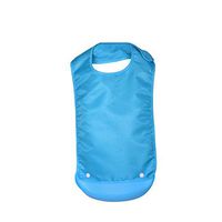 Adult Bib Napkin Apron Waterproof Mealtime Protector Silicone Pocket Detachable Crumb Catcher Easy to Clean Old People Elderly Disabled Patients Eating White-Collars Well-Dressed Grandparents Gift