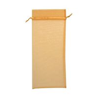 JAM PAPER Sheer Organza Wine Bags Carriers - - 6 x 14 - Gold - Bulk 96 Bags/Box