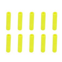 yanQxIzbiu Reusable Straws, 10Pcs 6mm Silicone Reusable Straw Mate Sleeve Drink Teeth Shockproof Protector - Yellow