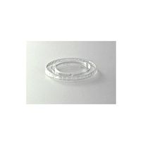 FLAT PLAS CUP LID F/9-20 OZ NO HOLE CLE 10/100