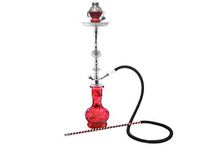 1 hose 22" Red Hookah shisha nargila bar narguile nargile glass water Vase Sale