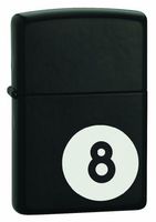 ZIPPO Fox 8-Ball Zippo Lighter, Black