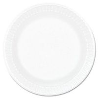 Dart 6PWC, 6-Inch Concorde White Non-Laminated Foam Plate, Take Out Catering Disposable Plates (100)