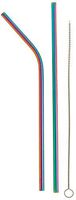 LETOOR Drinking FDA Approved Straws Reusable,8.5" x 0.24" for 20oz Tumblers Rumblers, 8.5 inch, multicolour