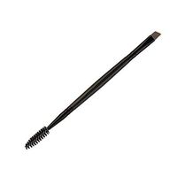 Eyeshadow Putars Black Brow Makeup Brush Wood Handle Double Sided Eyebrow Flat Angled Brushes Black & Pink Real Wood, Anti-Corrosion (Length: 16.5cm)