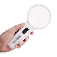 Yxian 15X Magnifying Glass Light,Illuminated High Power Handheld 3 LED Lights Magnifier for Seniors 9220cm - Inspection Repair Magnifier