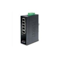 PLANET 5-Port 10/100TX Industrial Fast Ethernet Switch (-40~75 degrees C operating temperature) / ISW-501T /