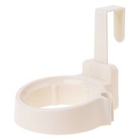 eletyuty Hair Dryer Rack 1 Piece Plastic Hair Dryer Rack Shelf Bathroom Storage Holder Free Punch Door Hook Mount Beige