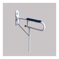 JIAHE115 Bathroom Safety Rails Stainless Steel Upturned handrail Home Assist Safety Support Handle Grab Bars (Color : Gray)