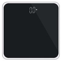 HP95 Electronic Digital Body Weight Body Fat Scale Glass Bathroom Scale with Steel Protective,LED Display /400 Pounds-US Warehouse Clearance Sale (Elegant Black)