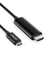 Anker USB-C to HDMI Cable (6ft), 4K 60Hz Video Plug and Play Adapter for Type C MacBook Pro/Air/iPad Pro (2018), Dell XPS, Surface Book 2, Samsung S10/S9/S8/Note 8 (Renewed)