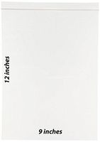 BNY Corner 4 Mil 9x12 Heavy Duty Clear Plastic Zip Lock Bags Reloc Bag - 500 Counts