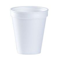 8 Oz White Disposable Coffee Foam Cups Hot and Cold Drink Cup (Pack of 150)