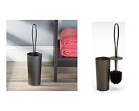 iDesign Loop Toilet Bowl Brush and Holder for Bathroom Storage - Bronze