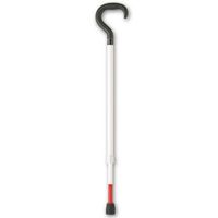 Ambutech Adj. Support Cane- 29-37-in. White-Red