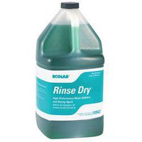 Ecolab 10942 Rinse Dry, Commercial-Grade Rinse Aid, Wicked Faster Drying You Want, 1 Gallon (Case of 4)