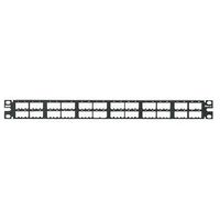 Panduit CPP48HDWBLY 48-Port Flat High-Density Patch Panel, Black