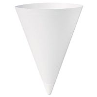 SCC156 - Bare Treated Paper Cone Water Cups, 7 Oz, White, 250/bag