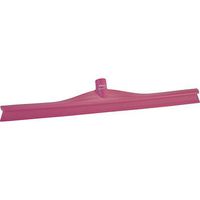 Vikan 71601 Rubber Polypropylene Frame Single Blade Squeegee, 24", Pink