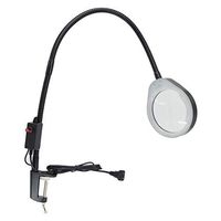 ElectroOptix 3X/5X/8X/10X Clip-On LED Magnifying Lamp 80Cm Long Arm Bracket Adjustable Brightness Maintenance Lighting HD Magnifying Glass,10X
