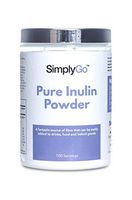Pure Inulin Powder from SimplyGo | 500g | 100 Servings | Great Source of Soluble Dietary Fibre | Prebiotic Supplement | Vegan Friendly | Resealable Tub for Ease