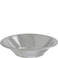 12oz Plastic Bowls | 20ct (Silver Sparkle)