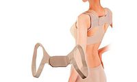 Monogram Inc Orthopedic Posture-Pro Back and Shoulder Posture Correcting Back Brace (1, Beige)