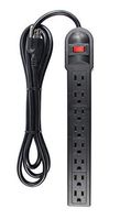 J.VOLT 8 Outlet Surge Protector Power Strip, 6-foot Cord, 750 Joules, Lit On/Off Switch, Home and Business Use, UL Listed (SKU 1618)