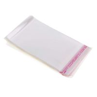 Fityle 100 Packs Clear Plastic Bags 8x12cm Thick Self Sealing OPP Cello Bags for Bakery Cookies Decorative Wrappers