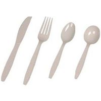 Imports Ipack Solutions Heavy Weight Cutlery Soupspoon Classic Beige, Plastic | 1000/Case