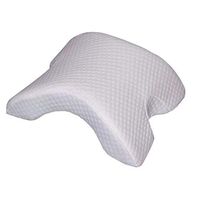 JIDSFIE Contour Memory Foam Pillow, Ice Silk Fabric Arched Pillow, Slow Rebound Pressure Couple Pillow, Couple Travel Pillow, Office Rest Pillow (Gray)