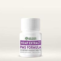 Life Bloom Organics - Quick Dissolve Hemp Extract PMS Tablets - PMS Formula - 25 Instant Dissolve Tablets - 10 mg per Tablet