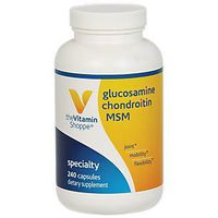 The Vitamin Shoppe Glucosamine Chondroitin MSM, High Potency Joint Structure and Mobility Supplement with MSM to Support Healthy Collagen for Joint Support (240 Capsules)