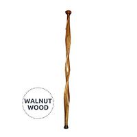 Superior Woodcrafts Amish Hardwood Twisted Walking Cane (Walnut)